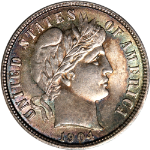 1904-P Barber Dime - Pretty