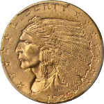 1925-D Indian Gold $2.50 PCGS MS64 Superb Eye Appeal Strong Strike