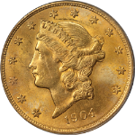 1904-P Liberty Gold $20 PCGS MS65 Great Eye Appeal Strong Strike