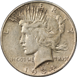 1934-S Peace Dollar PCGS XF45 Nice Eye Appeal Nice Strike