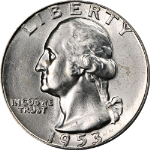 1953-P Washington Quarter