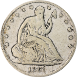 1861-P Seated Half Dollar