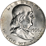 1956-P Franklin Half Dollar - Full Bell Lines