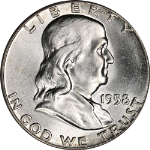 1958-P Franklin Half Dollar