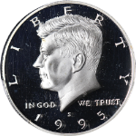 1995-S Kennedy Silver Half Dollar Proof PCGS PR70 DCAM Superb Eye Appeal