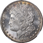 1879-S Rev 78 Morgan Silver Dollar NGC MS64 Great Eye Appeal Strong Strike