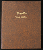 Used Dansco Franklin Half Dollars Album - #7165, No Coins