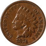 1874 Indian Cent