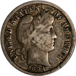 1894-P Barber Dime