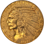 1911-P Indian Gold $5 NGC MS63 Nice Eye Appeal Nice Strike