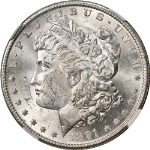 1891-S Morgan Silver Dollar NGC MS63 Blast White Great Eye Appeal