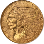 1927 Indian Gold $2.50 NGC MS63 Great Eye Appeal Strong Strike