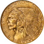 1929 Indian Gold $2.50 NGC MS63 Great Eye Appeal Strong Strike