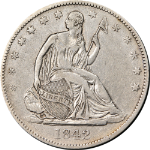 1842-O Seated Half Dollar &#39;Medium Date&#39; Nice XF Details Nice Eye Appeal