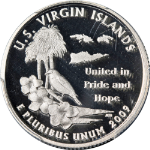 2009-S Silver Proof Quarter - U.S. Virgin Island PCGS PR70 DCAM