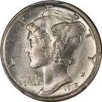 1918-S Mercury Dime PCGS MS64 Superb Eye Appeal Nice Strike