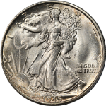 1945-S Walking Liberty Half PCGS MS64 Blast White Superb Eye Appeal