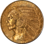 1912-P Indian Gold $5 OGH PCGS MS62 Great Eye Appeal Strong Strike