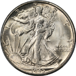 1945-S Walking Liberty Half PCGS MS64 Great Eye Appeal Blazer