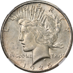 1925-S Peace Dollar NGC MS62 Nice Eye Appeal Nice Strike