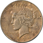 1934-S Peace Dollar ANACS AU50 Details Nice Strike