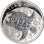 2014 Niue 1/2 Ounce Silver $1 Turtle .999 Fine BU