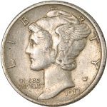 1917-S Mercury Dime - Choice+