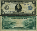 FR. 946 $10 1914 Federal Reserve Note Dallas Fine