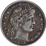 1899-P Barber Half Dollar ANACS EF40 Superb Eye Appeal Strong Strike