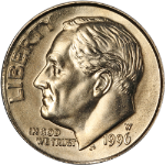 1996-W Roosevelt Dime