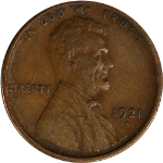 1921-S Lincoln Cent - Choice+