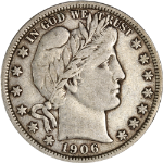 1906-P Barber Half Dollar - PERFECT