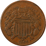 1866 Two (2) Cent Piece - Choice