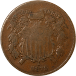 1870 Two (2) Cent Piece - Choice