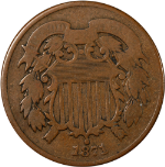 1871 Two (2) Cent Piece