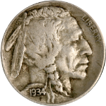 1934-D Buffalo Nickel