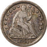 1841-P Seated Liberty Half Dime - Choice