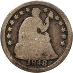 1848-O Seated Liberty Half Dime