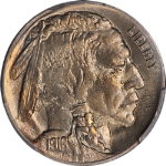 1916-P Buffalo Nickel PCGS MS65 Great Eye Appeal Strong Strike