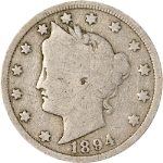 1894 Liberty V Nickel