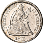 1872-P Seated Liberty Half Dime