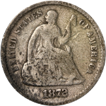 1872-S Seated Liberty Half Dime