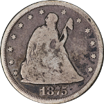 1875-CC Twenty (20) Cent Piece Nice VG Nice Strike