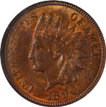 1890 Indian Cent NGC MS63 RB Nice Eye Appeal Nice Strike