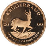 2000 South Africa 1 Ounce Gold Proof Krugerrand - OGP COA - STOCK