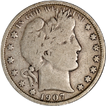 1907-O Barber Half Dollar