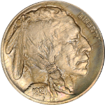 1921-P Buffalo Nickel - Expertly Cleaned