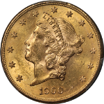 1900-S Liberty Gold $20 PCGS MS62 Fantastic Luster Strong Strike