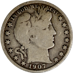 1907-O Barber Half Dollar