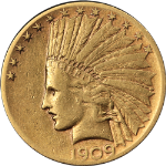 1909-S Indian Gold $10 Nice VF Nice Eye Appeal Nice Strike